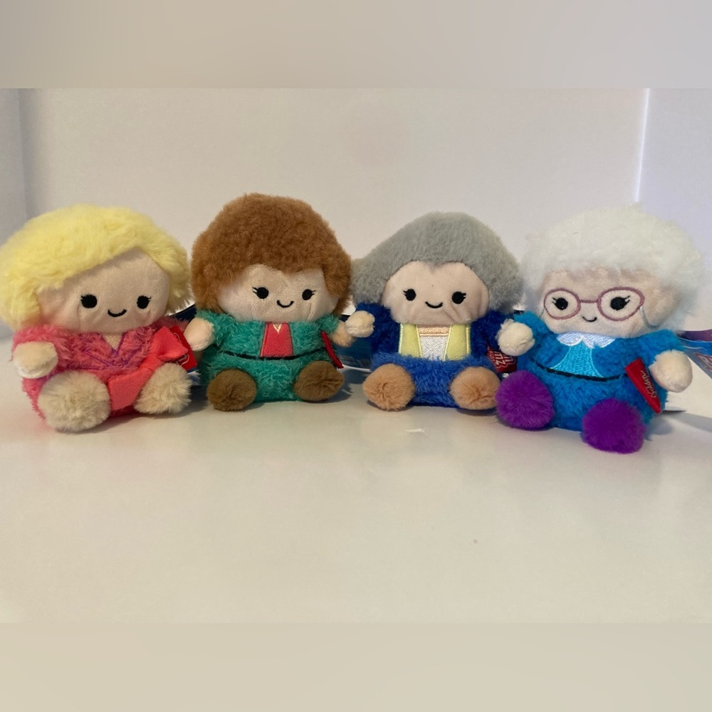 NWT BumBumz - GOLDEN GIRLS Complete Plush Set - Rose, Blanche, Dorothy, Sophia